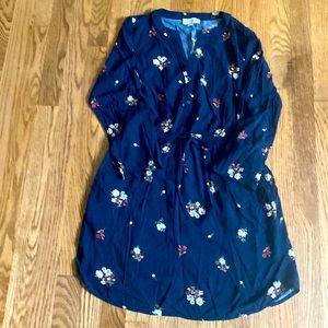 Navy Blue Dress by Loft Outlet- Petite X Small